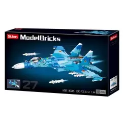 Sluban Blue jet fighter M38-B0985 4