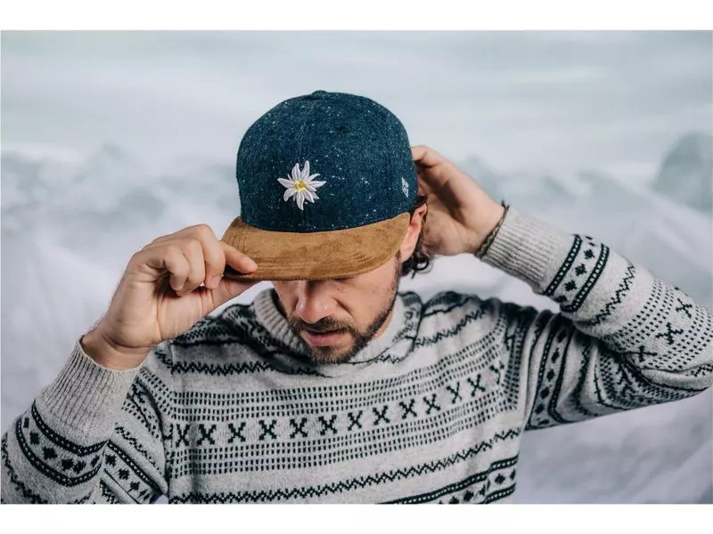 Bavarian Caps - Edelweiß, blau 2