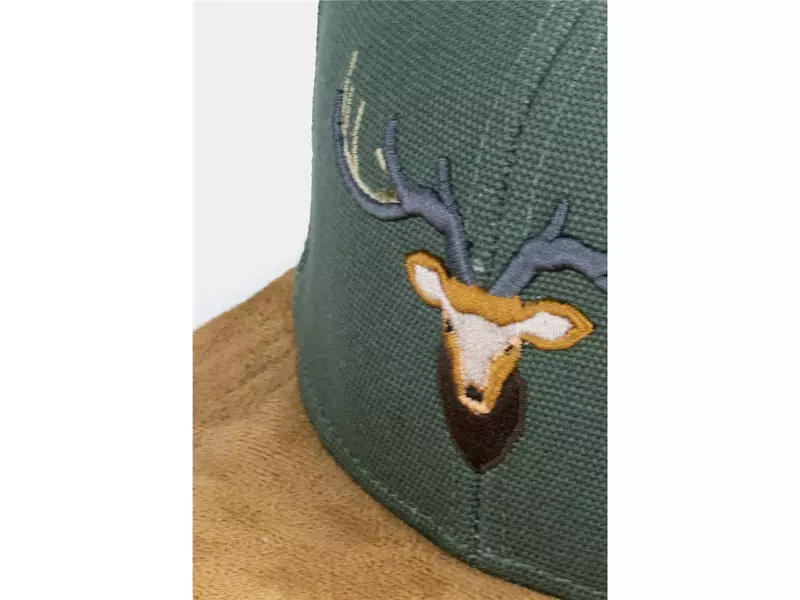 Bavarian Caps - Waldhirsch, dunkelgrün (Snapback) 2