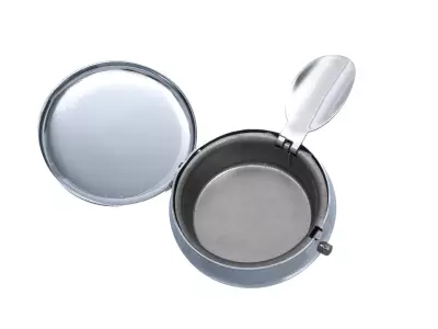 Reise-Aschenbecher rund