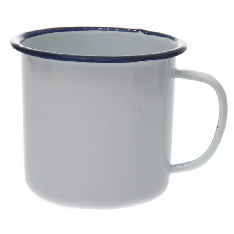Tasse emailliert weiß