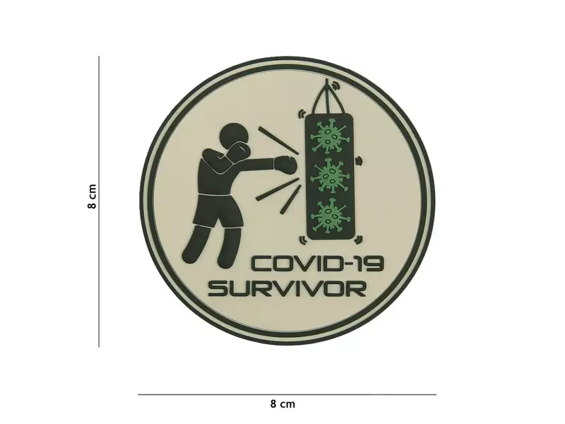 3D Klettpatch Covid19-Survivor