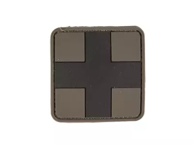 PATCH 3D FIRST AID PVC, oliv/schwarz (2,5x2,5)