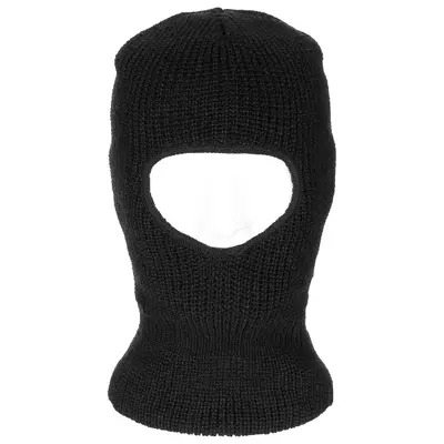 Balaclava, Sturmhaube 1-Loch, schwarz