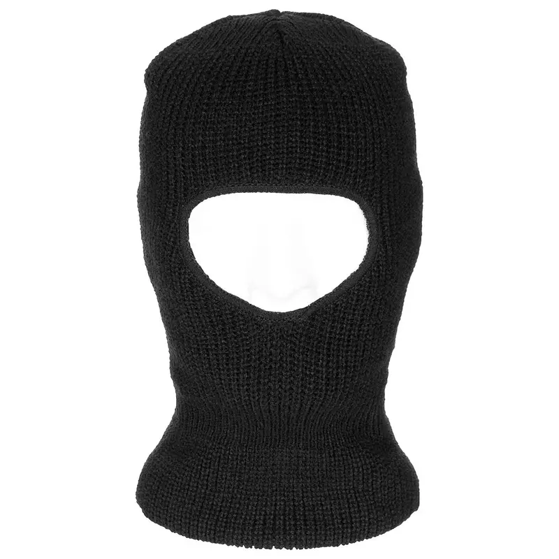 Balaclava, Sturmhaube 1-Loch, schwarz