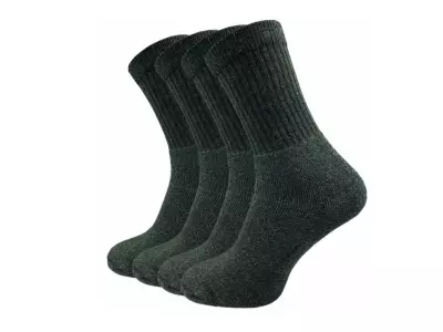 Herren Sportsocken ARMY, oliv - halblang - 4er-Pack