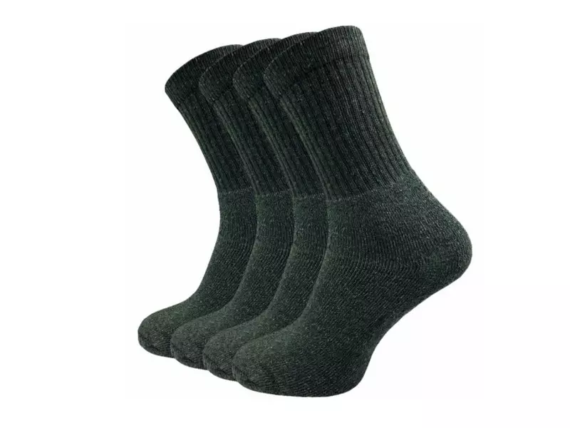 Herren Sportsocken ARMY, oliv - halblang - 4er-Pack