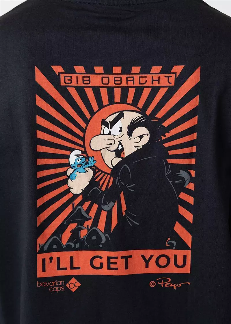 Bavarian Caps T-Shirt GARGAMEL, schwarz 2