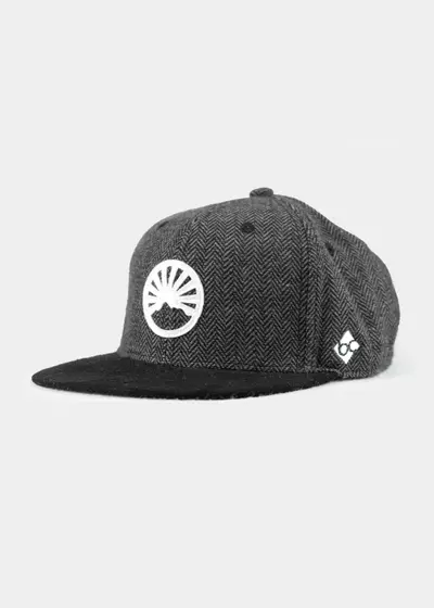 Bavarian Caps - Gipfelstürmer Tweed, dunkelgrau (Snapback)