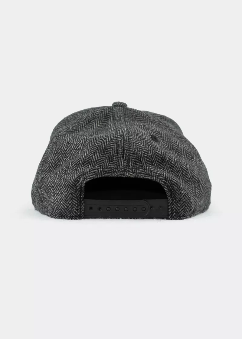 Bavarian Caps - Gipfelstürmer Tweed, dunkelgrau (Snapback) 3
