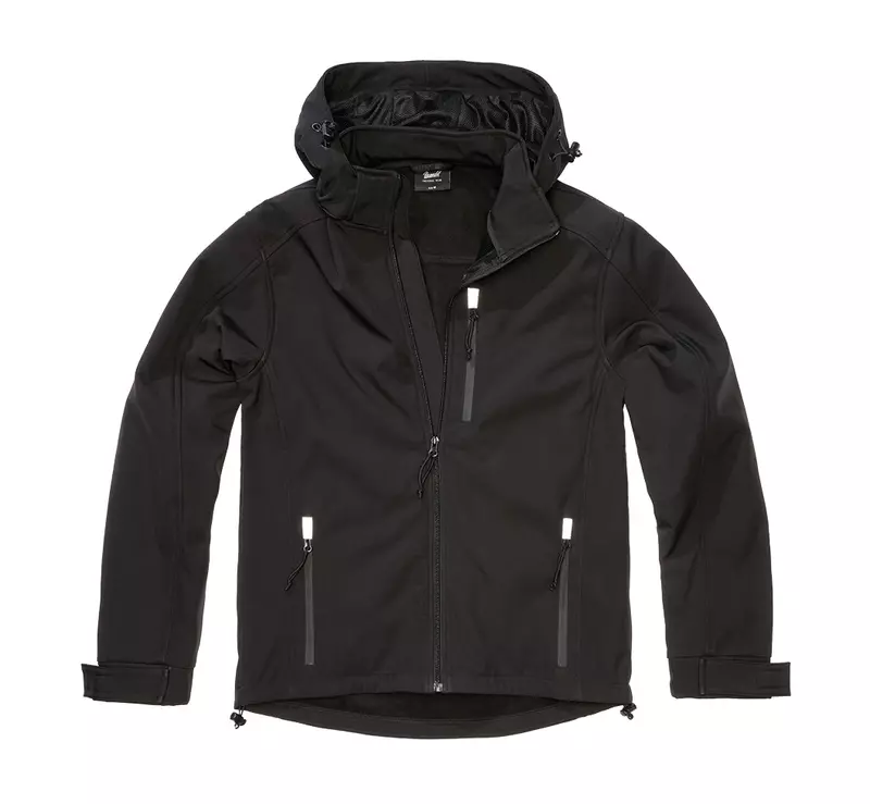 Brandit Softshell Jacke Hurricane, schwarz