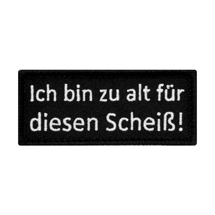 Klett-Patch: Ich bin zu alt für diesen Scheiß!