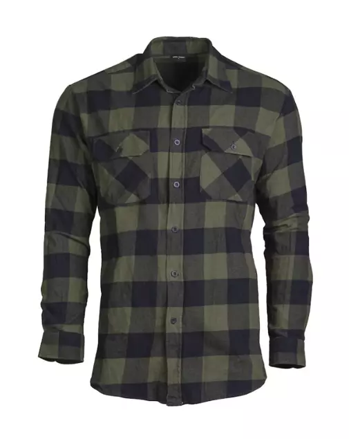 Holzfällerhemd leicht, grün/schwarz