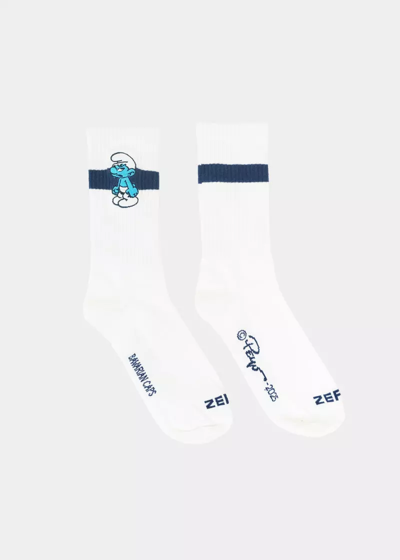 Bavarian Caps Sportsocken SCHLUMPF MUFFI, weiß Gr. 41-46