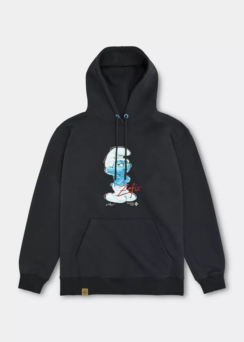 Bavarian Caps Kapuzenpullover MUFFI - Zefix, dunkelgrau