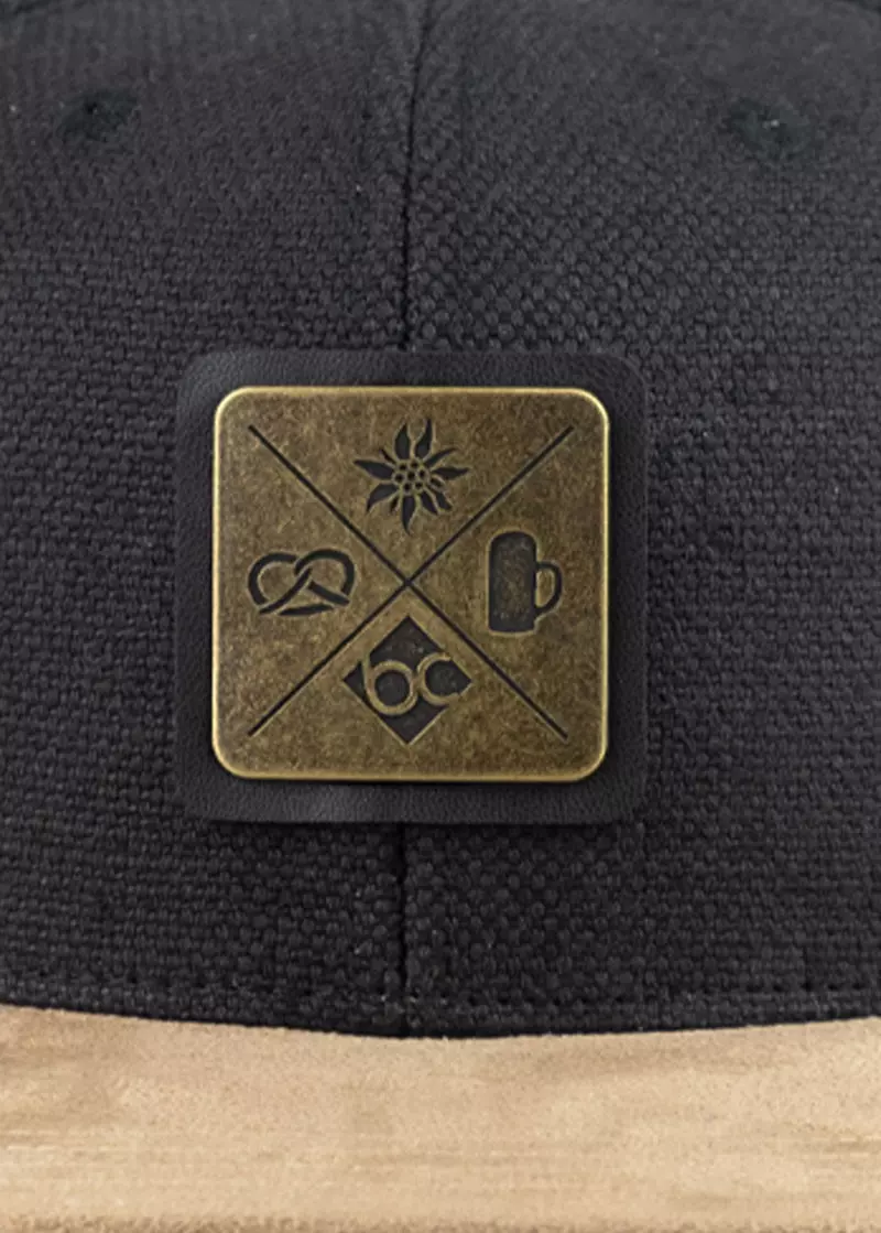 Bavarian Caps - Kreizweis (Snapback) schwarz/grau 2