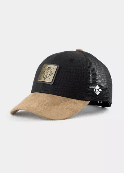 Bavarian Caps - Kreizweis (Curved) schwarz/grau