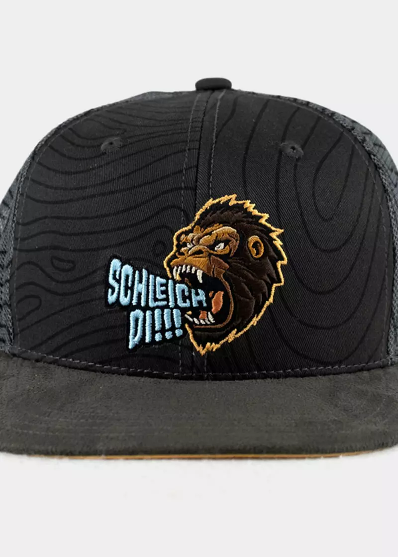 Bavarian Caps - King Kong: Schleich di, schwarz (Snapback) 2