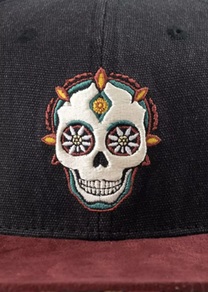 Bavarian Caps - Dia de muertos, schwarz (Snapback) 2
