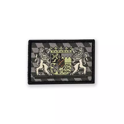 Patch: Bayern (tarnfarben), gewebt mit Klett - 4 x 6 cm