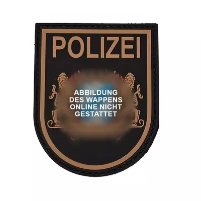 3D-Rubber-Patch mit Klett: Polizei Bayern