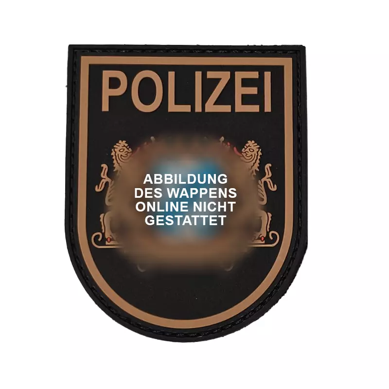 3D-Rubber-Patch mit Klett: Polizei Bayern