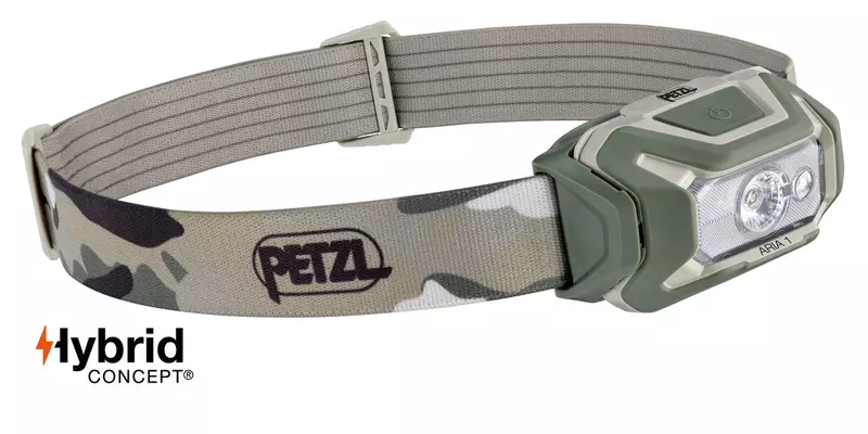 PETZL Stirnlampe ARIA 1 RGB, camo