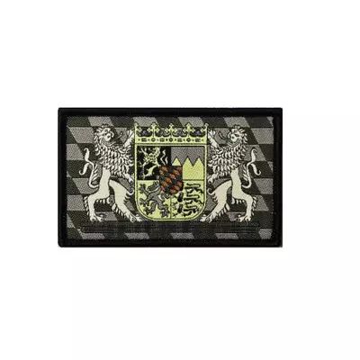 Patch: Bayern (tarnfarben), gewebt mit Klett - 8 x 5 cm