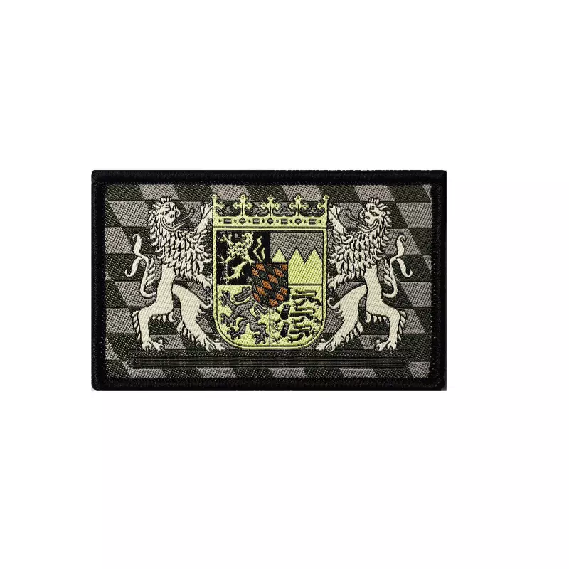Patch: Bayern (tarnfarben), gewebt mit Klett - 8 x 5 cm