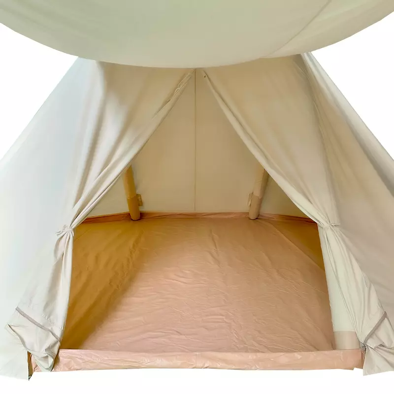 blowee Sachsenzelt 4x6 Meter, natur mit Bodenplane (abnehmbar) 3