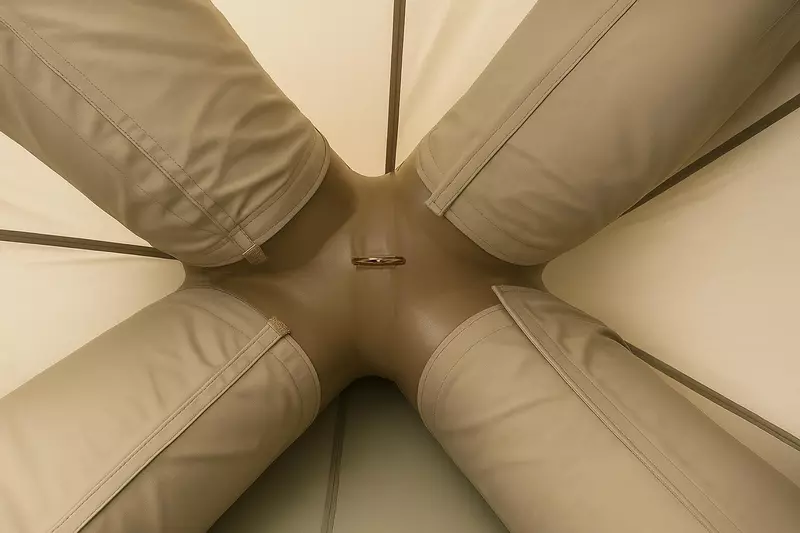 blowee Einmastzelt Ø 3.50 Meter (mit Bodenplane) 6