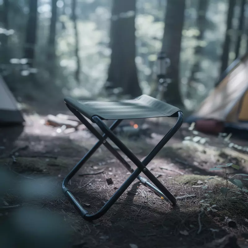 Mil-Tec Camping Klappstuhl ohne Lehne, oliv 2