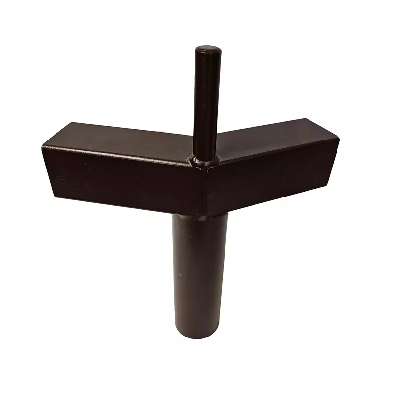 Eckstück abgewinkelt, 54x54mm / Ø 55mm - mit Dorn