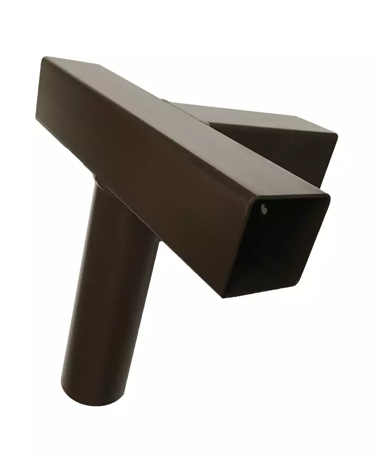 T-Stück mit Abgang - Ø 55 mm / 54 x 54mm