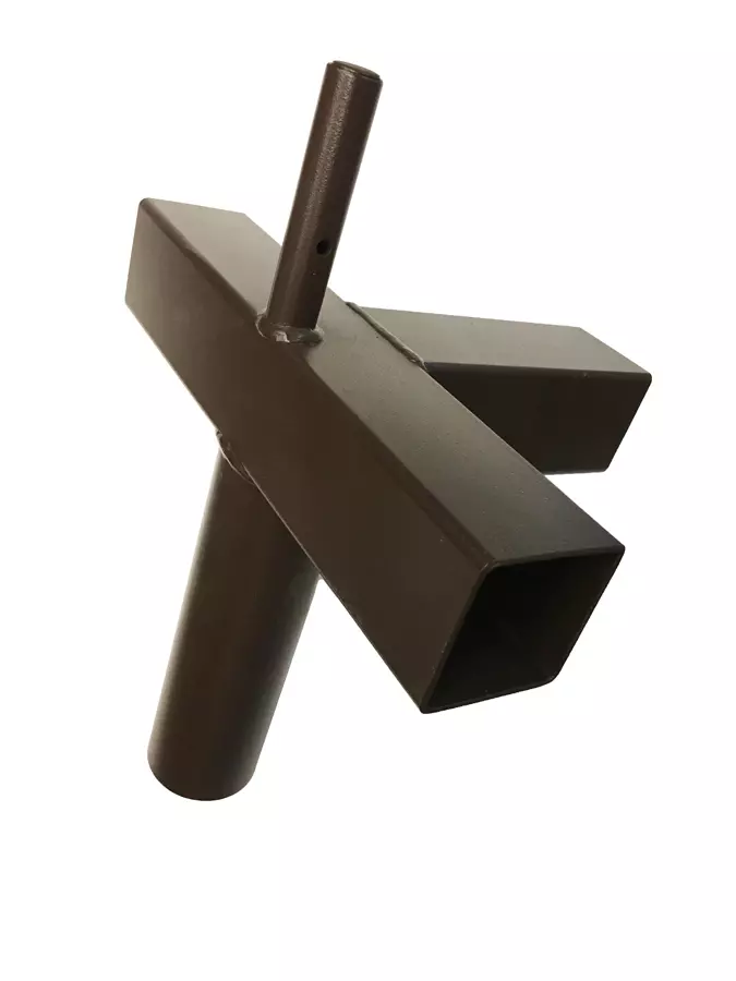 T-Stück mit Dorn und Abgang - Ø 55 mm / 54 x 54mm