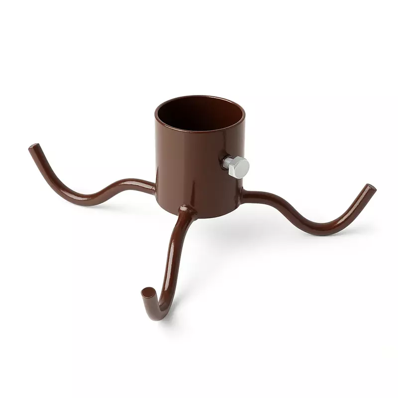 Kleiderhaken für Rundholzstange Ø 5,5 - Halbe Portion