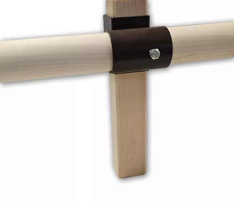 Kreuzverbinder rund/eckig - 55mm x Ø 55mm 2