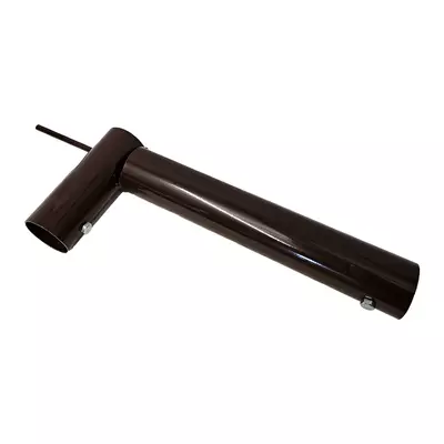 L-Stück Ø55mm / Ø55mm mit Dorn, langer Abgang