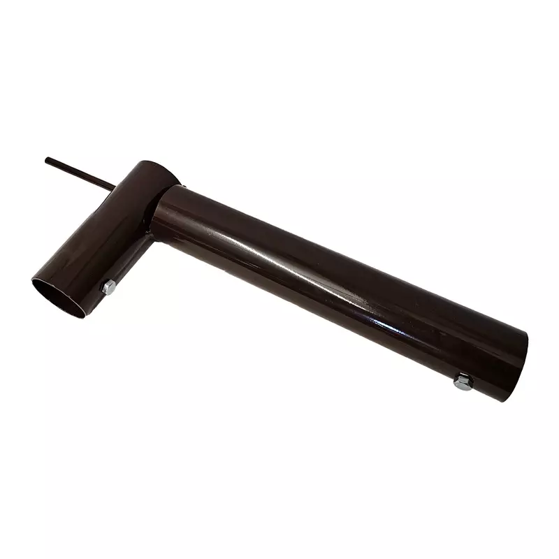 L-Stück Ø55mm / Ø55mm mit Dorn, langer Abgang