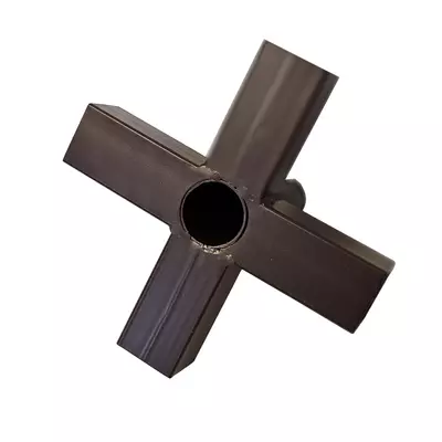 Kreuzverbinder 54x54 mm mit Durchgang Ø 55 mm