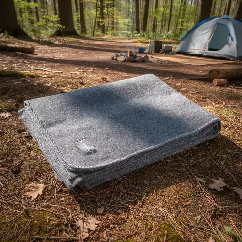 MOUNTAINHILL® MOUNTAINHILL Wolldecke steelgrey - 150 x 225 4