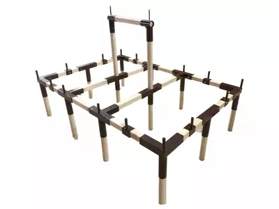 Rahmen: Ritterzelt 4x6