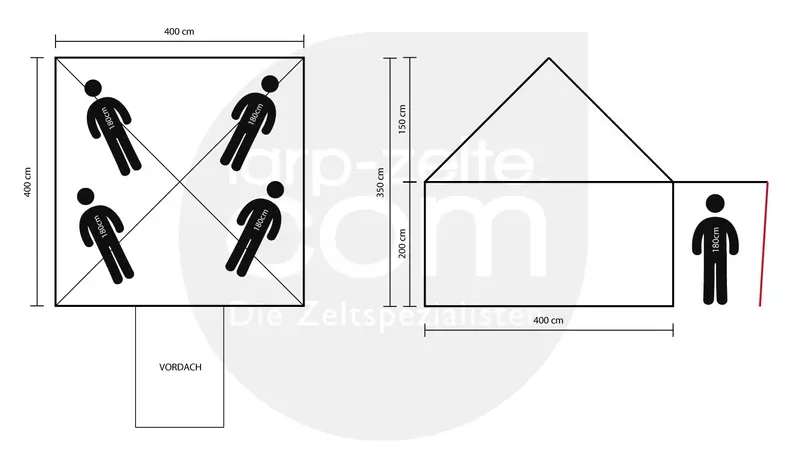 Ritterzelt 4x4 - Wolfram 2