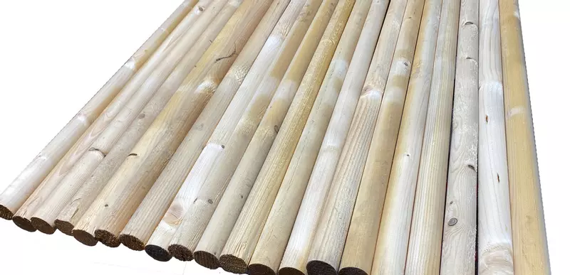 Rundholzstange Ø4cm - verschiedene Längen, 2. Wahl 2