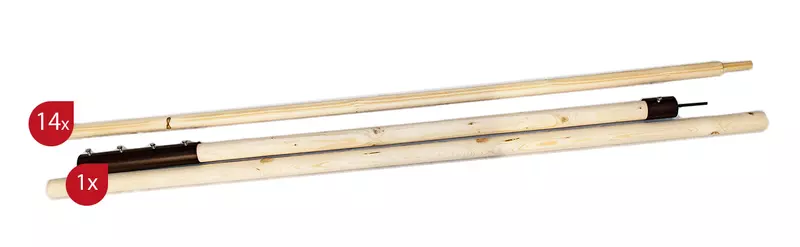 Stangenpaket - Ritterzelt 3x3 2