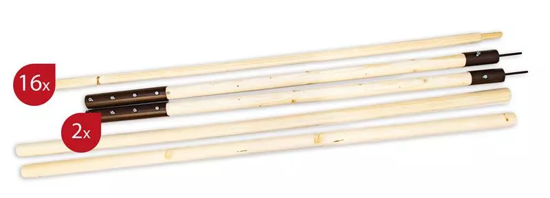 Stangenpaket - Landsknechtzelt Reynnhardt 200 Zweimaster 2