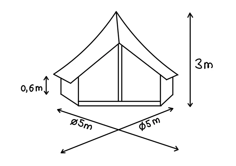 Rundzelt / Bell Tent - Ø 5 Meter 3