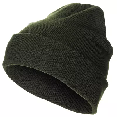 MFH Rollmütze, oliv - fein gestrickt