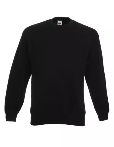 Sweter, dekolt okrągłe, czarny
