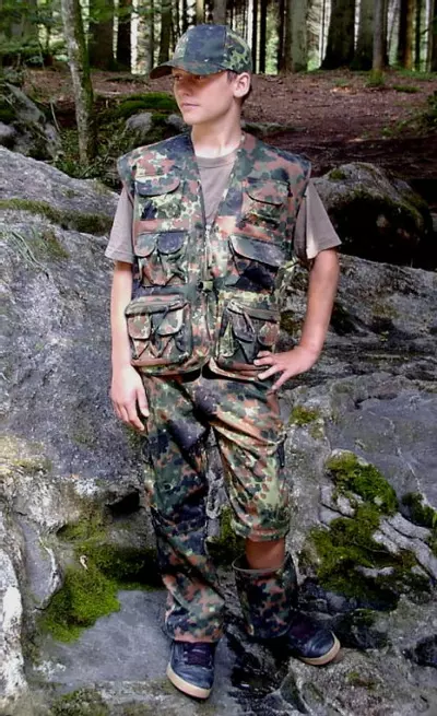 Dziecięcy strój, kamuflaż flecktarn